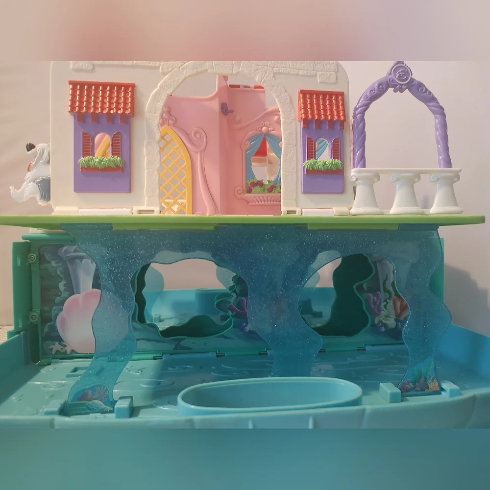 Disney Little Mermaid Underwater Castle Pop Up Pack And Go Toy Gently Used
